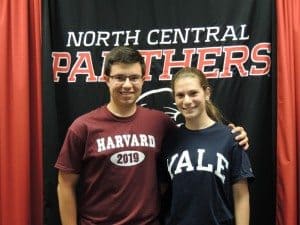 Stefan Stoykov, 2015 Valedictorian & Julia Weiner, 2015 Salutatorian 