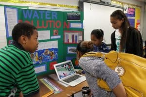 Spring Mill Elementary 5th graders present their 2015 IB Exhibition project on water pollution.