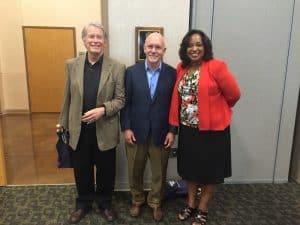 Phil Bremen, Mike Yonts, and Superintendent Dr. Nikki Woodson