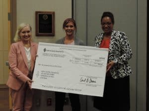 Teacher Joyce Click, Lorelei Seip, Superintendent Dr. Nikki Woodson