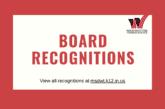 January Board Recognitions
