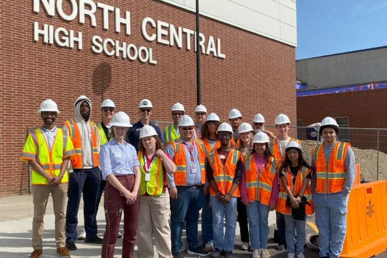 NCHS Students Visit Construction Site