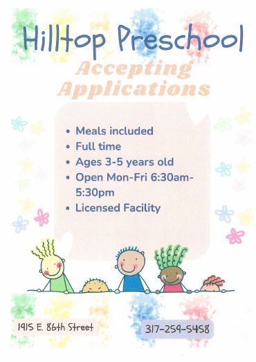 Preschool Registration Open
